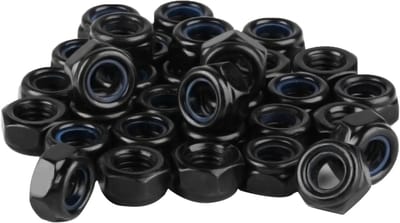 Dailygoods- M3 Moeren 100 Stuks - Zelfborgende Moeren - Zeskantmoeren - Roestvrij Staal - DIN 985 Borgmoeren - Nylon Inzet voor Stabiliteit