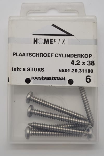 Homefix plaatschroef cylinderkop