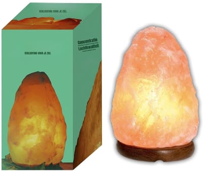 RVV® Himalaya Zoutlamp - Zoutlamp - Wit - ‎15cm x 15cm x 25cm