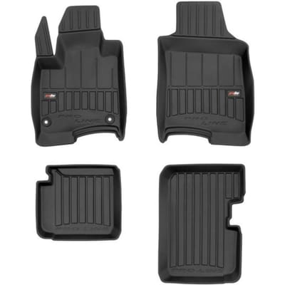 Frogum No.77 - Automatmatten - Geschikt voor Fiat Panda III Hybrid vanaf 2020 - 3D Pasvorm - Hoge Rand 6cm - TPE Rubber