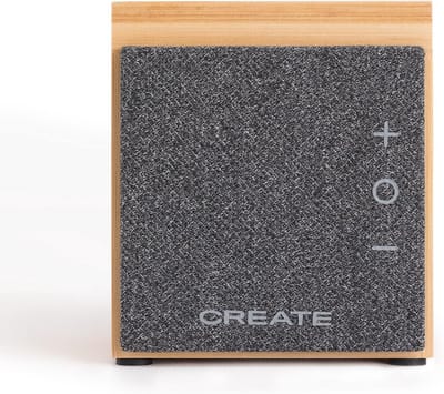 Draagbare Bluetooth Luidspreker met Bamboe Afwerking en Smartphonehouder