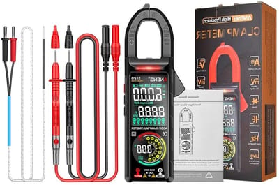 Digitale Stroomtang - Ampèremeter Tang - Elektriciteit Meten - Dubbel Scherm - 400A - Zwart