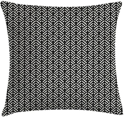 ABAKUHAUS Kussenhoes – zwart-wit – dubbelzijdig 40x40 cm – decoratief