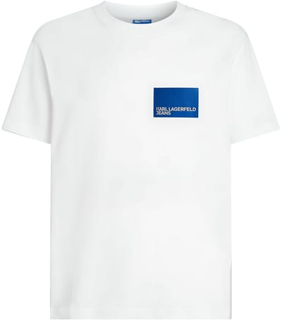 Karl Lagerfeld Jeans A1m17001 T-shirt Met Korte Mouwen Wit M Man