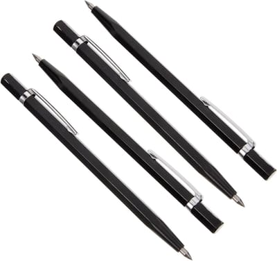 Graveerpen Set - Markeerpennen - Materialen Markeren - Dubbele Punt - 4 Stuks - Diverse Kleuren