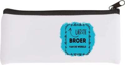 Akyol - liefste broer van de wereld Etui - Broer - de liefste broer - verjaardag - cadeautje voor broer - broer artikelen - kado - geschenk - 20 bij 9 cm