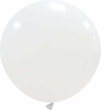 Witte reuzenballonnen 34 inch (86 cm) Latex / Ballons géants blancs 34 pouces (86 cm)