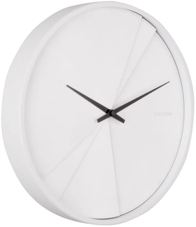 Karlsson Wandklok Layered Lines - Wit - Ø30cm - Modern
