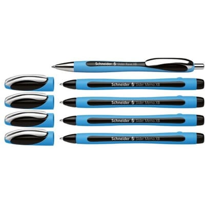 Schneider balpen - Slider Memo - doosje 4 stuks + 1 gratis Slider Rave - S-150245