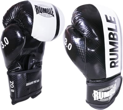 Bokshandschoen Rumble Junior 3.0 PU Zwart/Wit 2 Oz