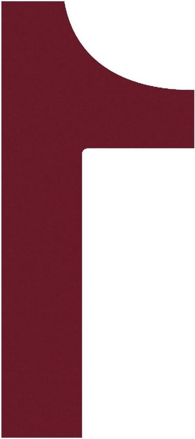 Huisnummer - Adrescijfer Staal - Huis Decoratie - Gepoedercoat Roestvrij - 53mm x 120mm - Mat Rood