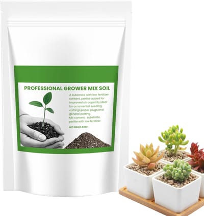 Potgrond Kamerplanten - Binnengrond Groeimedia - Optimale Drainage - Lage Vruchtbaarheid Formule - 198 x 136 cm - Bruin