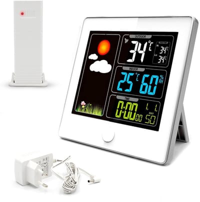 Weerstation met Kleurenscherm en Buitensensor