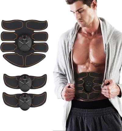 EMS Fitnessgordel voor buikspierstimulatie, spiertraining, fitnessapparatuur, buikspiertoner voor buik/armen/benen voor thuisgebruik