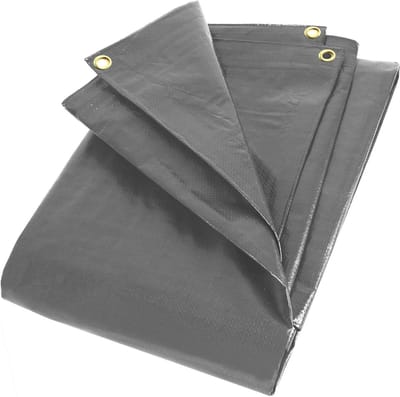 Zeil - Afdekzeil - Bescherming Buiten - Waterdicht UV-stabiel - 4 x 6 m - Grijs