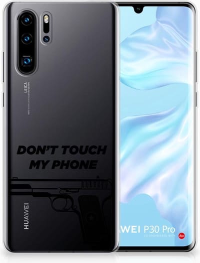 Back Cover voor Huawei P30 Pro Silicone-hoesje Pistol DTMP