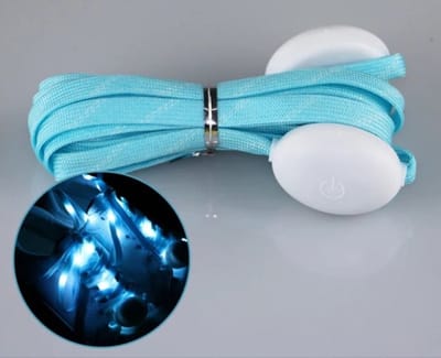 *** Veters met LED verlichting - Lichtgevende veters - 70CM - Coole Hippe veters - op batterijen- Sprankelend trendy - van Heble® ***