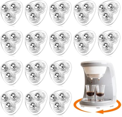 Dailygoods- Mini-wielen 360 Graden Draaibaar - Zelfklevend - Stil - Meubelwielen - 16 Stuks - Hoog Belastbaar