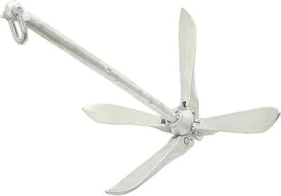 Arbo-Inox inklapbare dragen, vouwanker, vouwanker, gietijzer, verzinkt, 0,7 kg tot 15 kg
