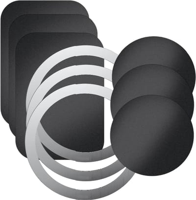 Metalen Platen - voor Magneet Houders - Metalen Ring voor Telefoonhouders Accessoires - Auto telefoonhouder - Magneet Sticker - Magsafe Ring - Smartphone - 9x Magneet Plaatje voor Telefoonhouder GSM Auto