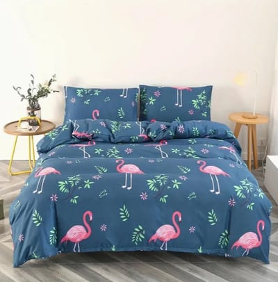Flamingo Dekbedovertrek | Meisjes Dekbedovertrek | Dekbedovertrek 200x200cm met 2 bijhorende kussenslopen | Flamingo Dekbedovertrek | Grappig Dekbedovertrek | Tiener Dekbedovertrek | 100% polyester | Exclusief Dekbed