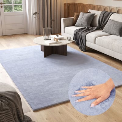 Tapiso Cuddle Vloerkleed Hoogpolig Grijs Antislip Woonkamer Tapijt Maat- 200x290