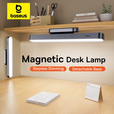 Lampa Magnetyczna Baseus Magnetic Stepless Pro, Z Panelem Dotykowym (Biała)