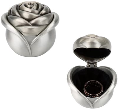 Dailygoods- Sieradenbox met Rozenpatroon - Juwelenkistje - Opslag voor Sieraden - Zinklegering - Zachte Binnenvoering - Perfect voor Cadeaus - Juwelendoos
