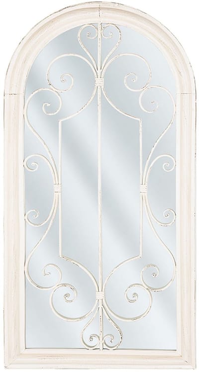 CAMPEL - Wandspiegel - Off-white - Metaal