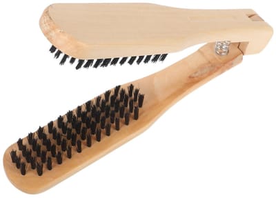 OmGoods - Dailygoody - Haarborstel voor dames - Stijltang van ijzer - Hoge temperatuurbestendigheid - Kam van bamboehout - Knopen haar - Geschikt voor heren - 2