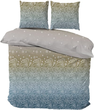 iSleep Dekbedovertrek Jack - Eenpersoons - 140x200/220 cm - Blauw