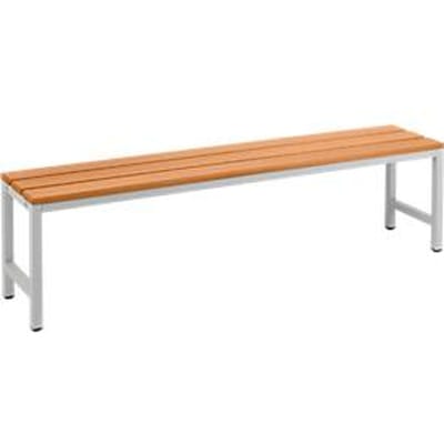 Houten zitbank voor kleedkamers, L 1500 x D 300 x H 420 mm