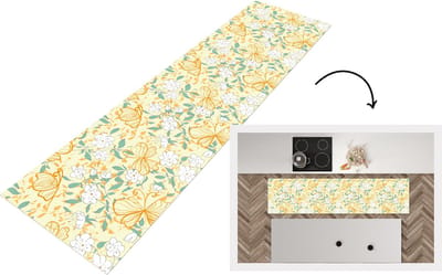 Keukenloper - Loper keuken - Bloemen - Zomer - Patronen - 200x50 cm - Keukenloper vinyl