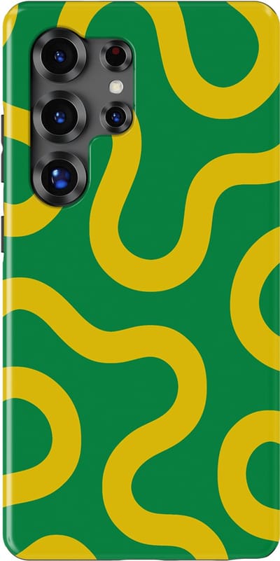 DripCase Motion Flow Tough Hoesje Samsung Galaxy S25 Ultra | Backcover met Mag | Trendy Design | Valbescherming | Reggae Flow