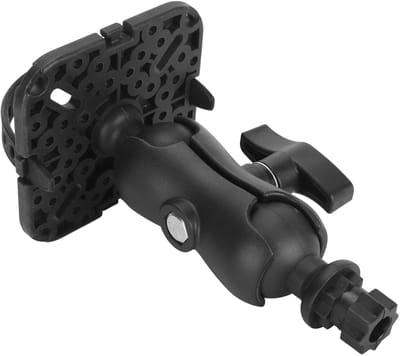 Allecto - Fishfinder-montagebasis - Universele Fishfinder-beugel - Dubbele 360° Rotatie - Zwart - Verstelbare Hex-basis - Geschikt voor 162 ...