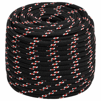 vidaXL - Boot - touw - 16 - mm - 100 - m - polypropyleen - zwart
