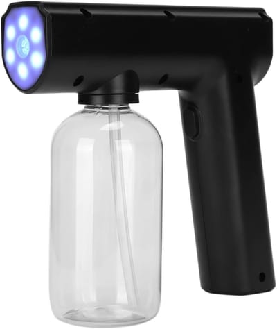 Draagbare nanometer spraygun voor desinfectie en reiniging, draadloze vernevelaar voor huis en auto, effectief tegen mijten en bacteriën