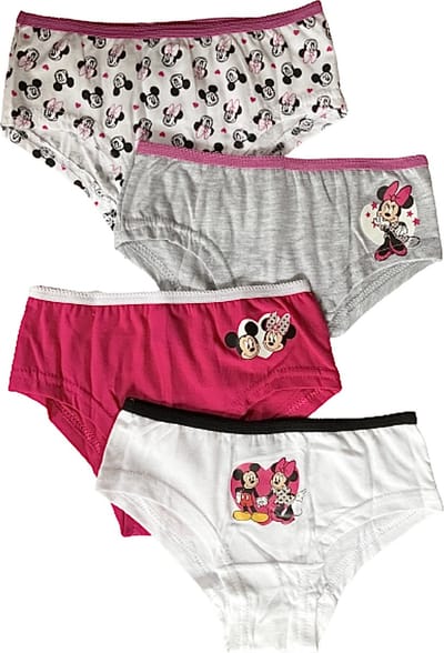 Disney Minnie Mouse onderbroek - Set van 4 - Katoen - Maat 110/116