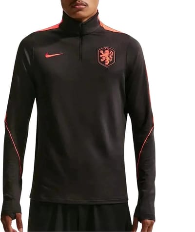Nike Nederlands Elftal Drilltop 2026 WK - Zwart/Oranje - Maat XS - Unisex