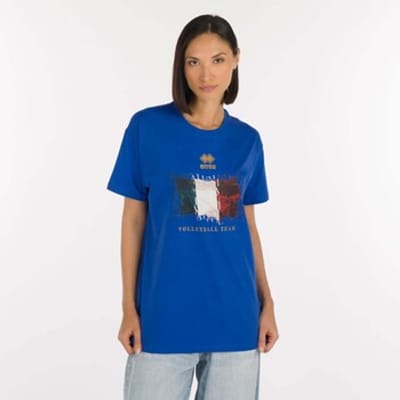 Errea Naz. Italia Volley Ita Er 04 Mc Ad T-Shirt - Sportswear - Volwassen