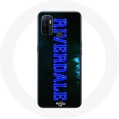 Oppo A53 Riverdale-serie logo blauwe behuizing blauw