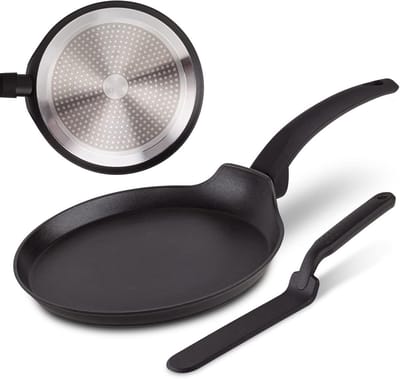 Pannenkoekenpan 26 cm voor Inductie - Anti-aanbak - Geschikt voor alle Kookplaten