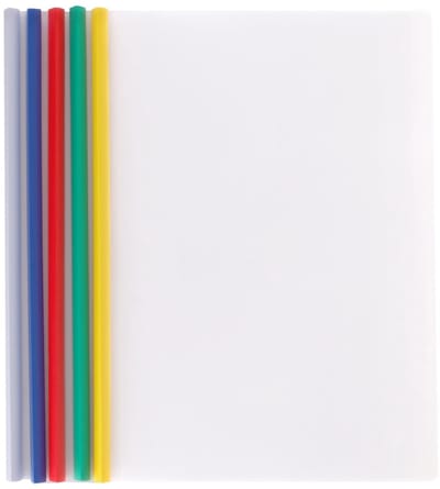 Dailygoods- Rapportagehoezen 40 stuks - Schuifmap met schuifbalk - Documentenmap A4 - Projectpresentatiehoezen - Kunststof - Tot 60 vellen