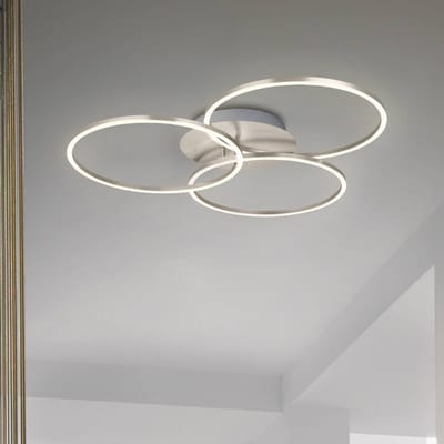 BRILONER - FRAME - LED plafondlamp - traploos dimbaar - spot draaibaar - dimbaar via schakelaar - memory functie - warm wit 3000K - IP20