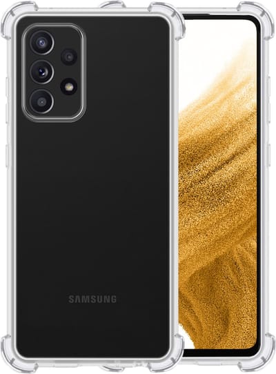 Hoesje - Geschikt voor Samsung Galaxy A53 - Sterk & Shockproof - Siliconen Case - Back Cover - Telefoon Hoes Shock Proof - Telefoonhoesjes - Transparant
