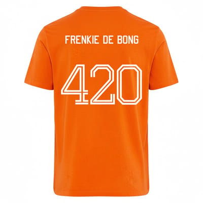 Oranje WK-EK T-shirt Frenkie De Bong L