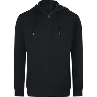 Cavalli Class Traditionele Stijl Luipaardontwerp Zwarte Hoodie Met Ritssluiting