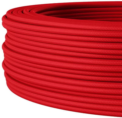 Flexibele Textielkabel Elektrische Installatie 3x1.5mm Rood Stofkabel 5 Meter