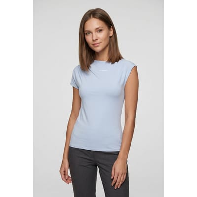 Karl Lagerfeld One Sleeve T-shirt Kentucky Blue Taglia: XS | Maglie Sportivi Outlet | Donna | Blu
