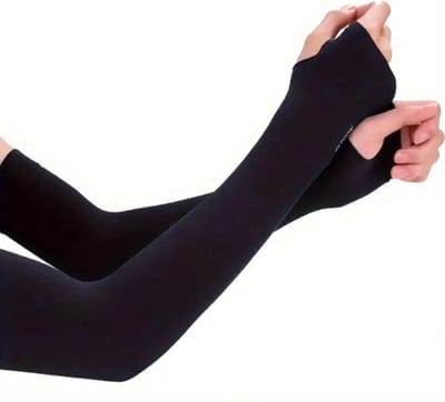 Livano Polswarmers - Armwarmers Dames - Duimopening - Armstukken - Zwart